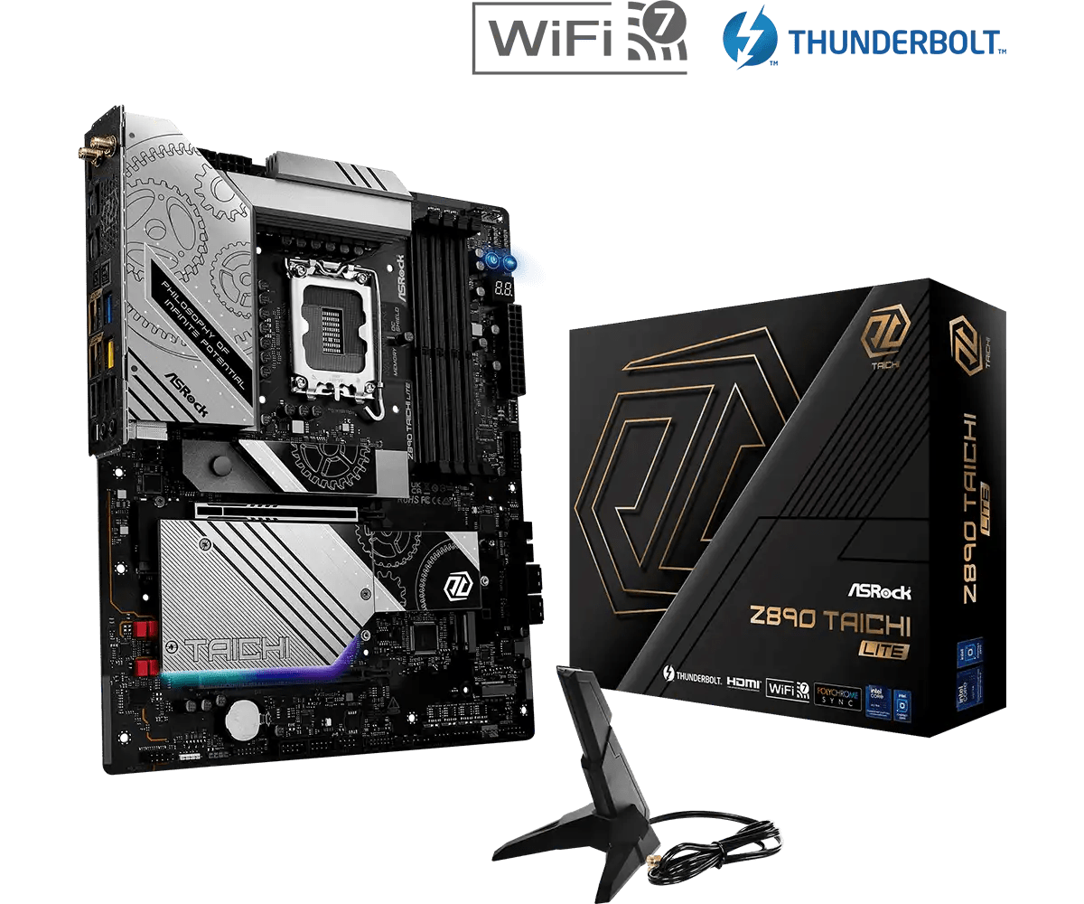 ASRock Z890 Taichi Lite LGA1851 Socket Gaming Motherboard - Vektra Computers LLC ASRock Z890 Taichi Lite LGA1851 Socket Gaming Motherboard - Vektra Computers LLC